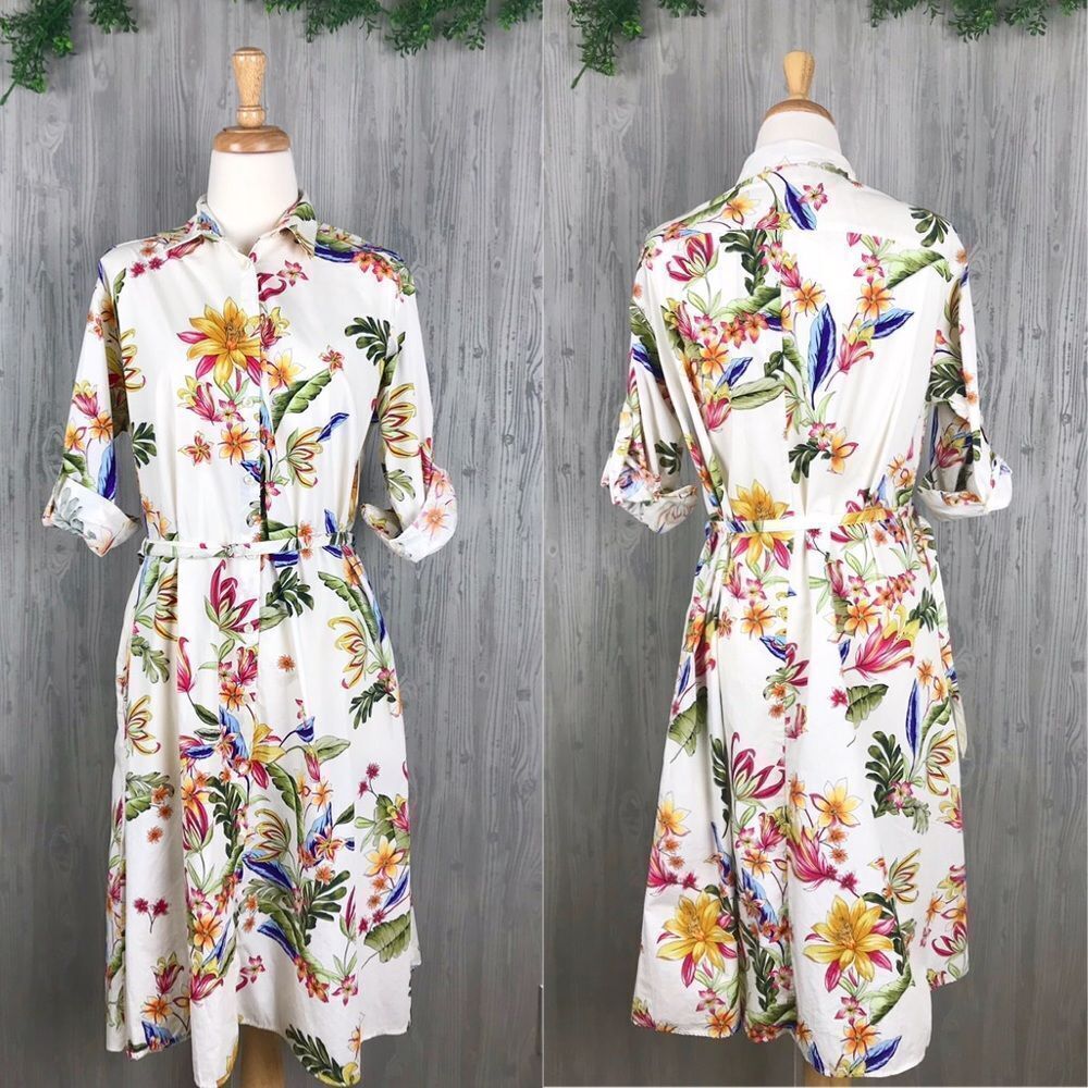 Zara Floral midi dress